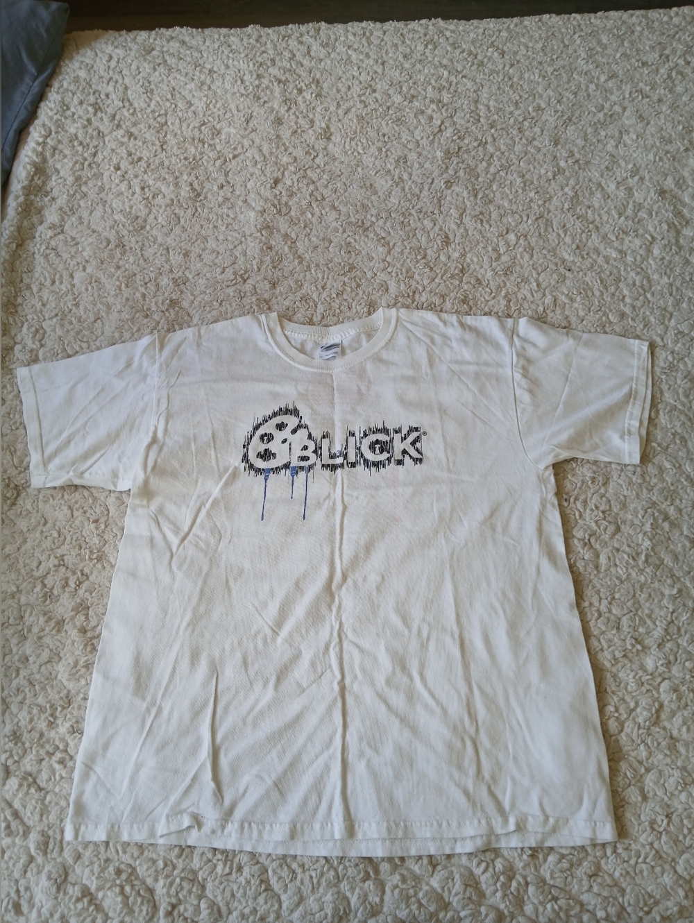 Blick Graphic T-Shirt Mens Large White